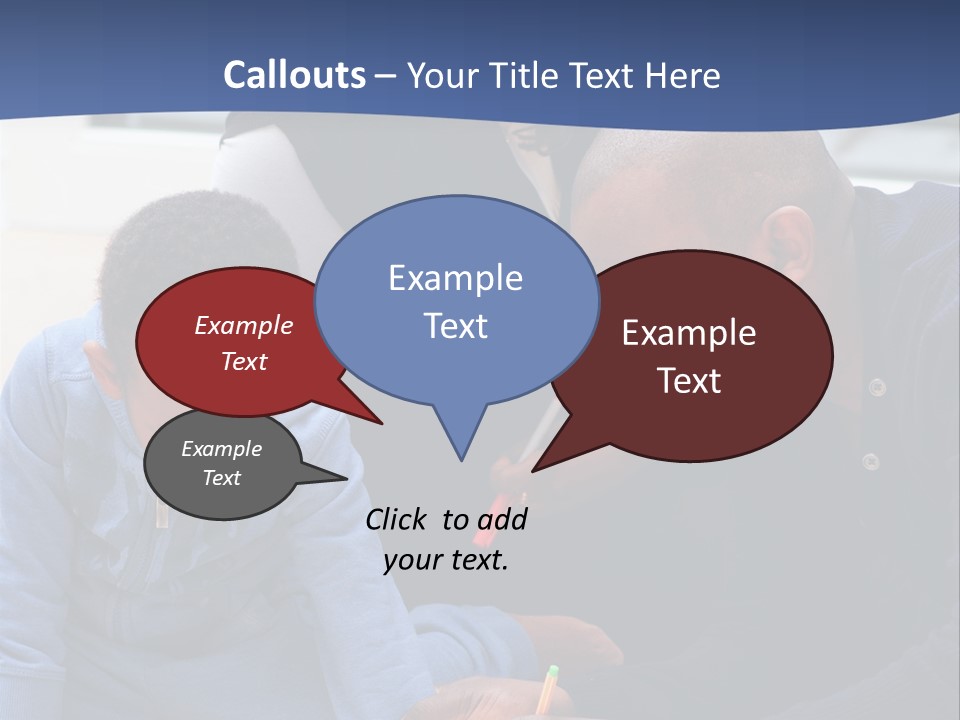 A Woman And Two Children Are Looking At A Piece Of Paper PowerPoint Template