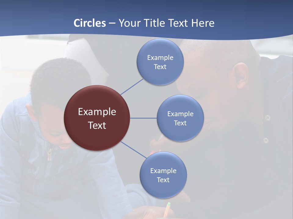 A Woman And Two Children Are Looking At A Piece Of Paper PowerPoint Template