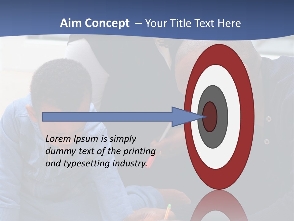 A Woman And Two Children Are Looking At A Piece Of Paper PowerPoint Template