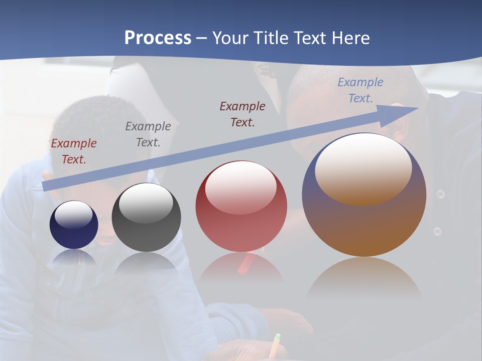 A Woman And Two Children Are Looking At A Piece Of Paper PowerPoint Template