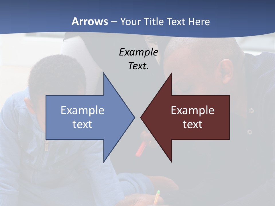 A Woman And Two Children Are Looking At A Piece Of Paper PowerPoint Template