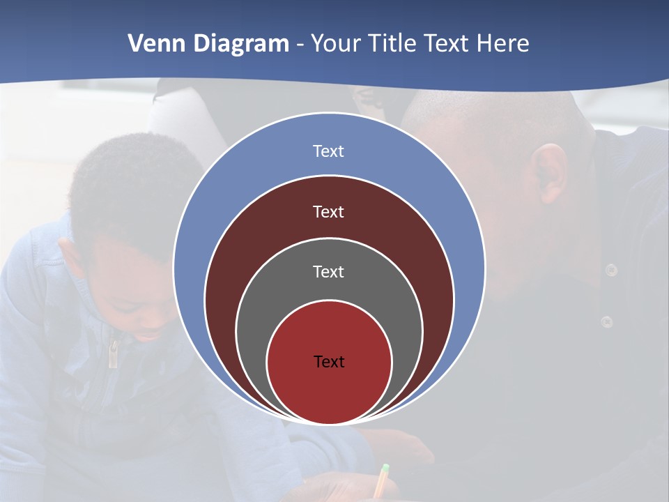 A Woman And Two Children Are Looking At A Piece Of Paper PowerPoint Template