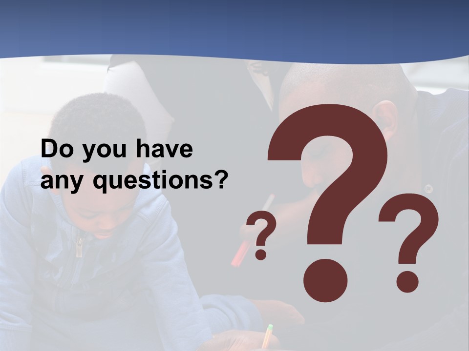 A Woman And Two Children Are Looking At A Piece Of Paper PowerPoint Template