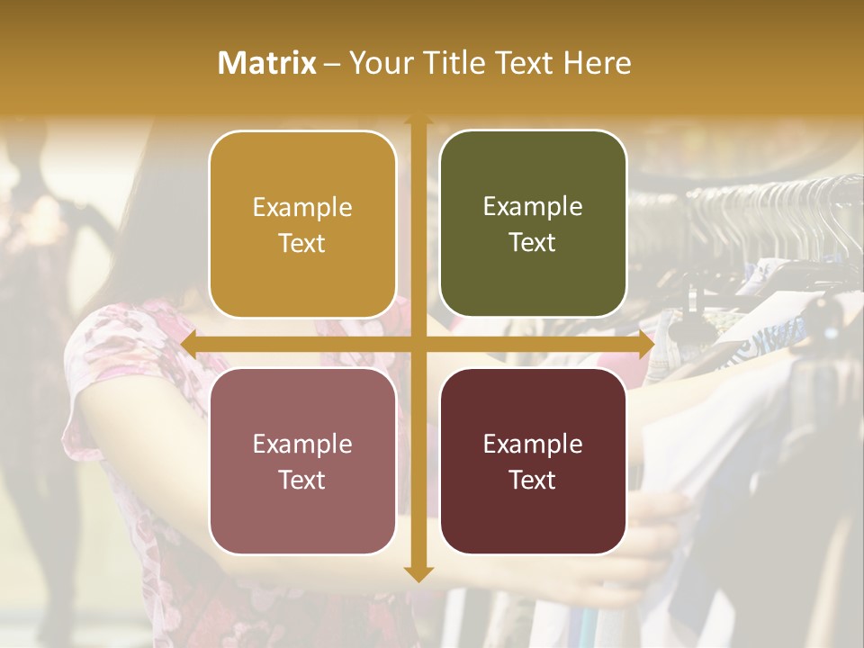 Customer Female Activity PowerPoint Template