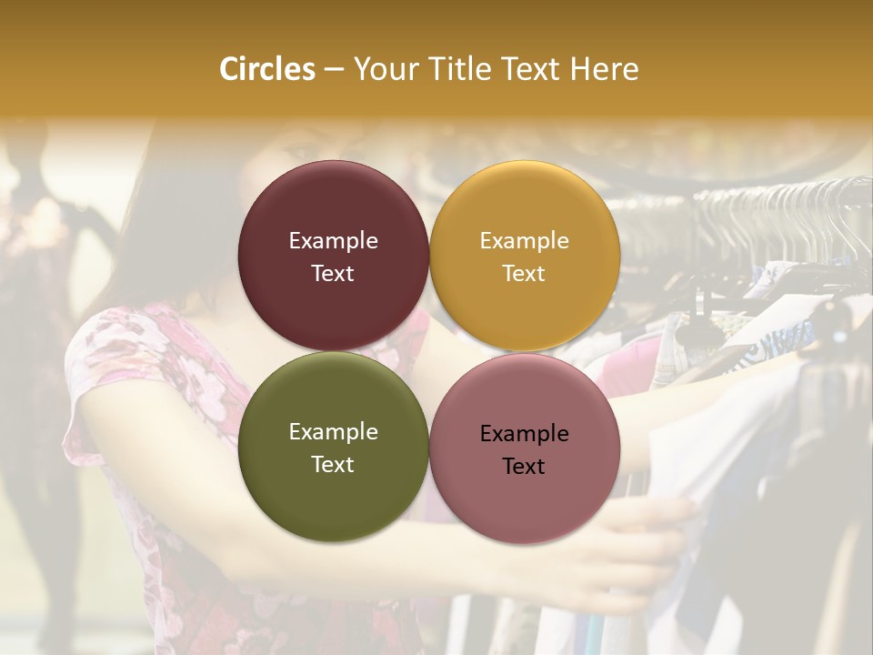 Customer Female Activity PowerPoint Template