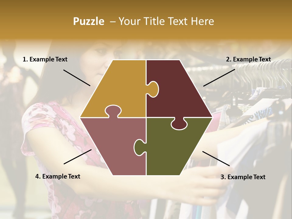 Customer Female Activity PowerPoint Template