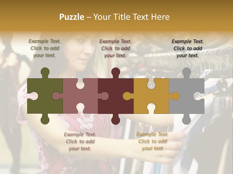 Customer Female Activity PowerPoint Template