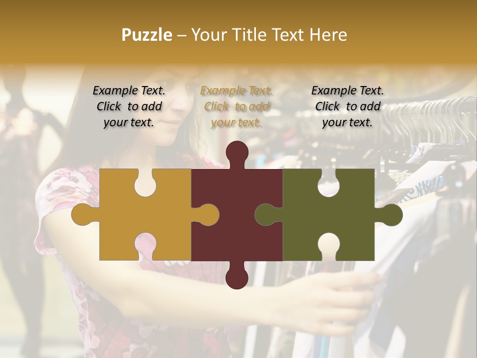 Customer Female Activity PowerPoint Template