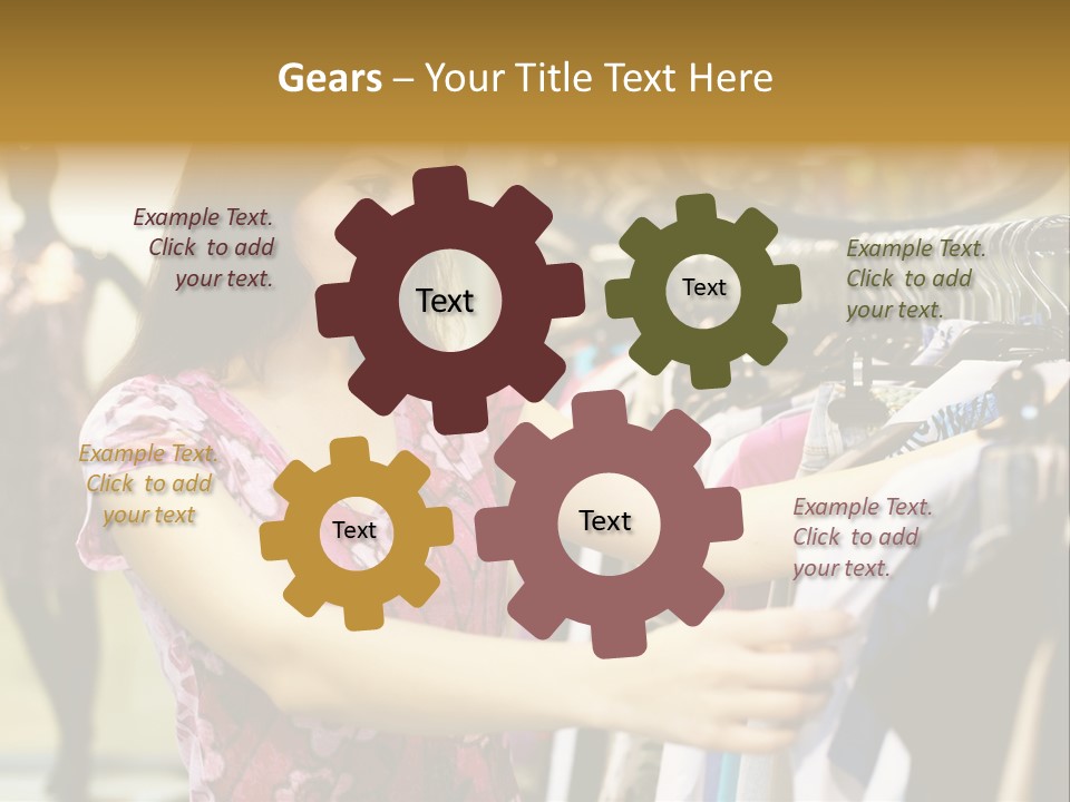 Customer Female Activity PowerPoint Template