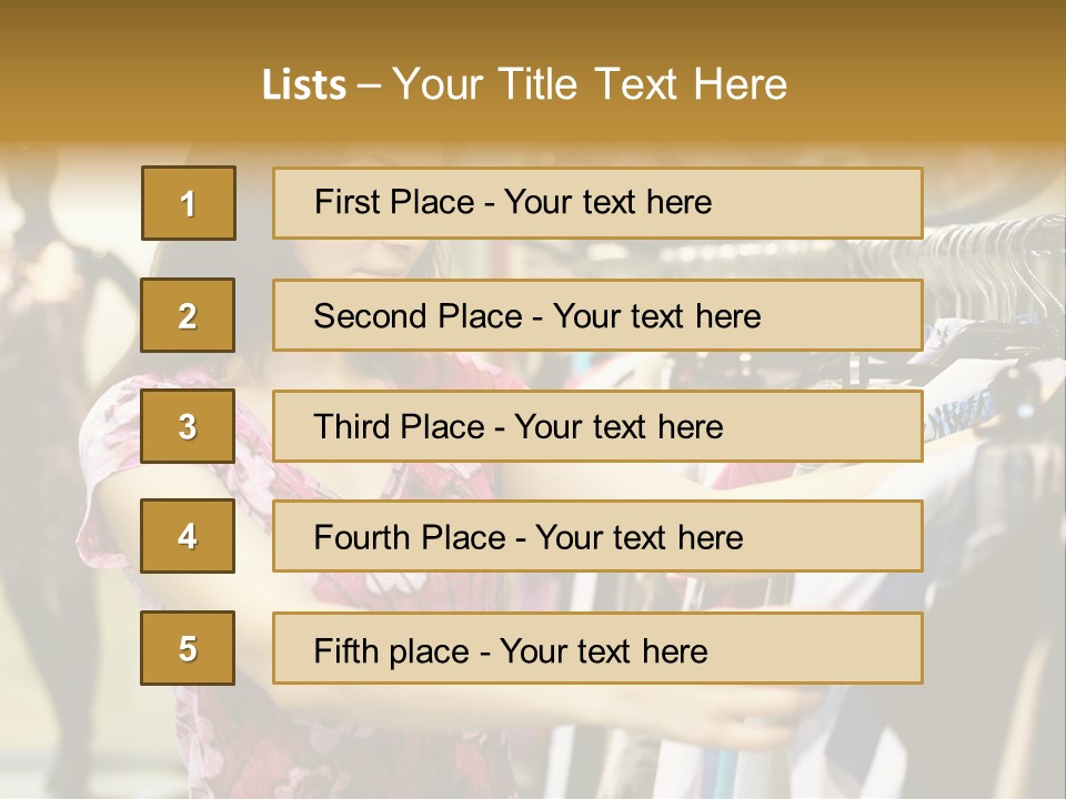 Customer Female Activity PowerPoint Template