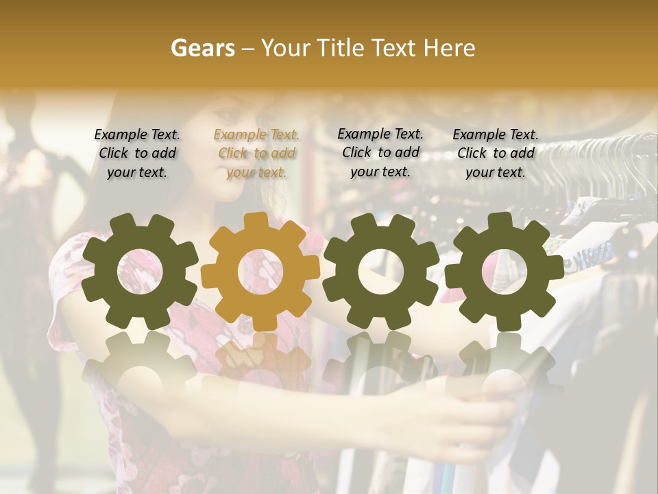 Customer Female Activity PowerPoint Template