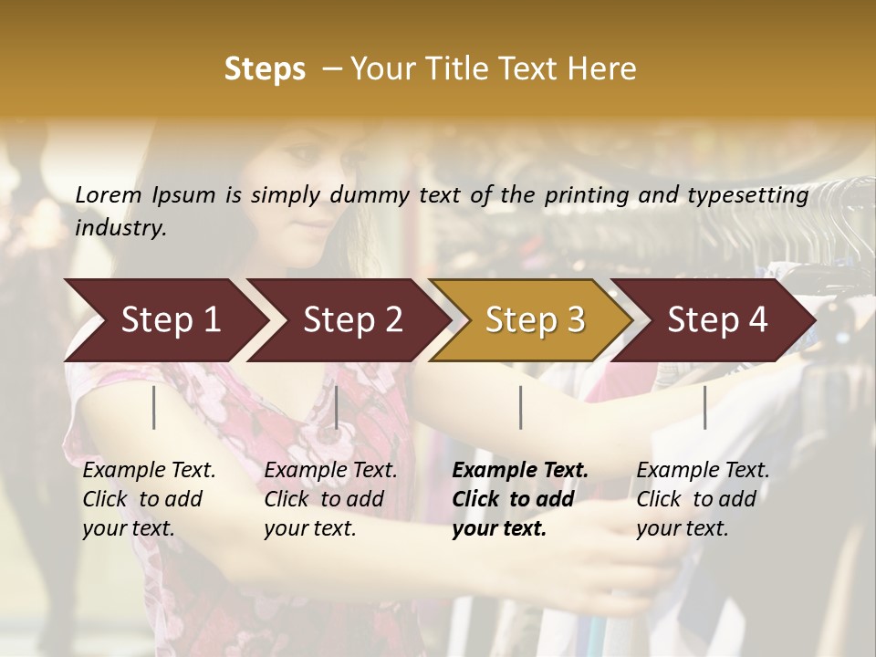 Customer Female Activity PowerPoint Template