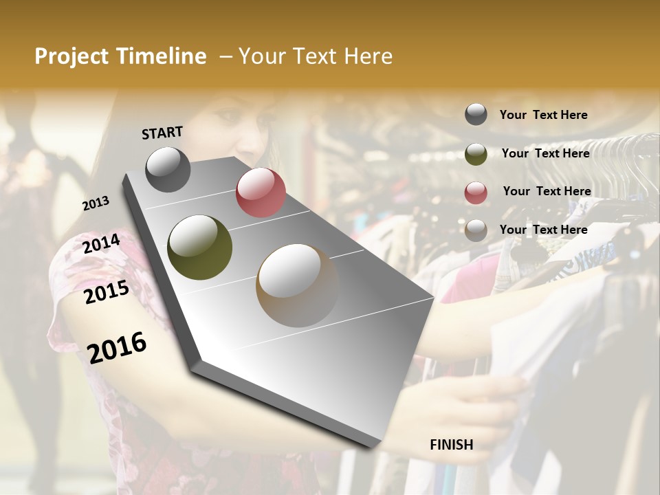 Customer Female Activity PowerPoint Template