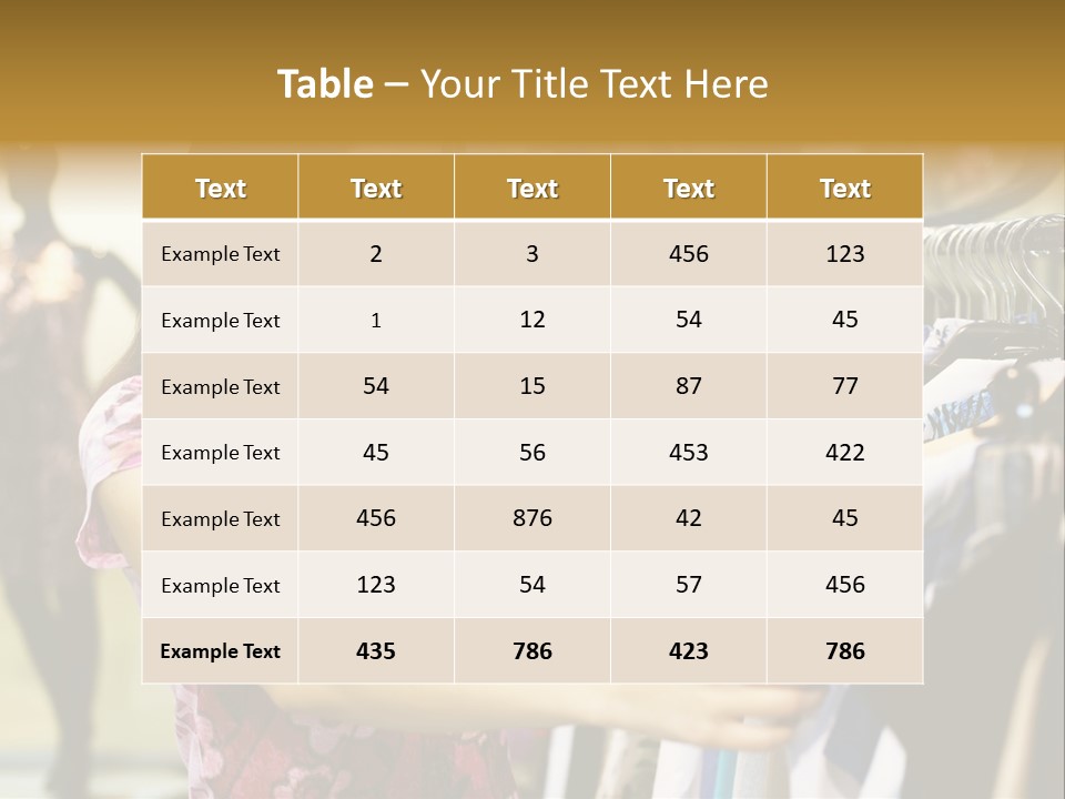 Customer Female Activity PowerPoint Template