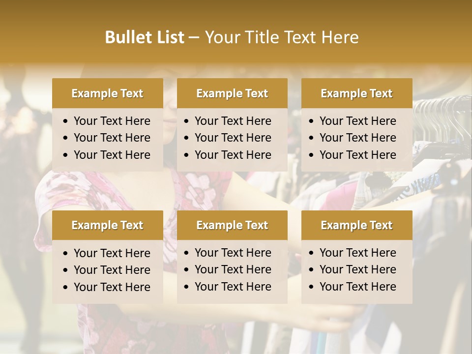 Customer Female Activity PowerPoint Template