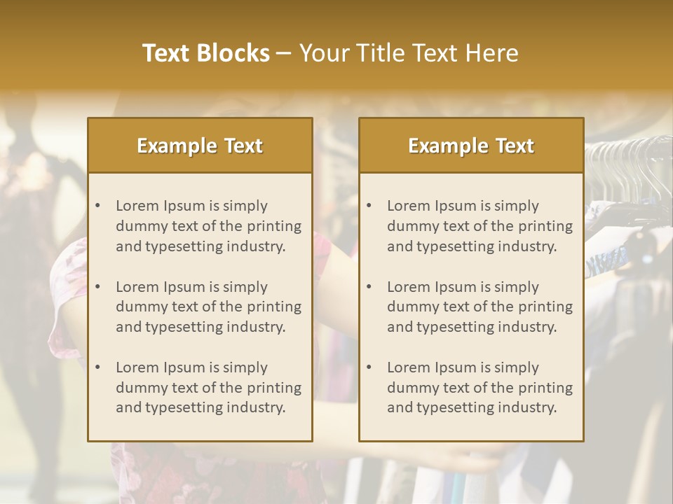 Customer Female Activity PowerPoint Template