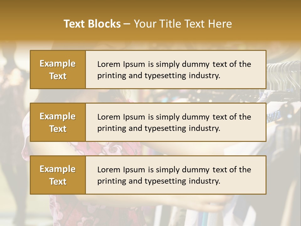 Customer Female Activity PowerPoint Template