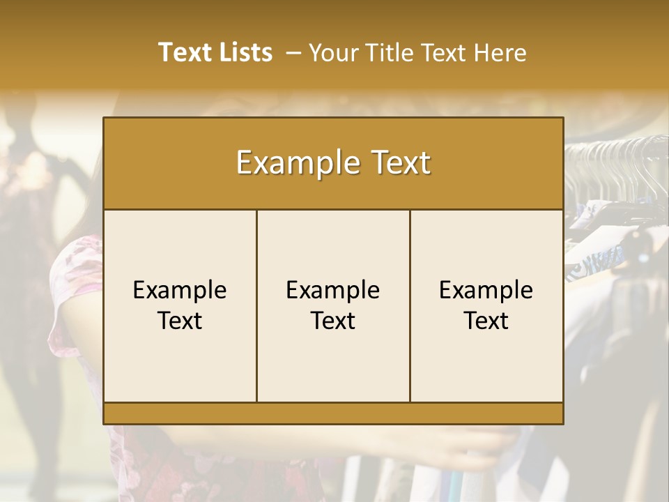 Customer Female Activity PowerPoint Template