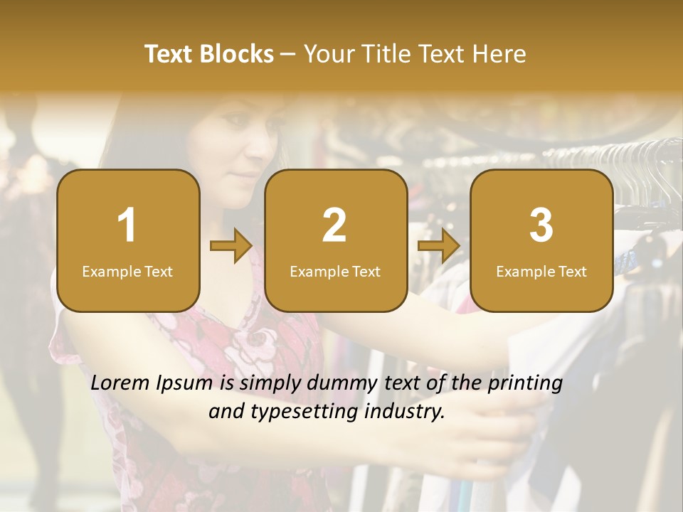 Customer Female Activity PowerPoint Template