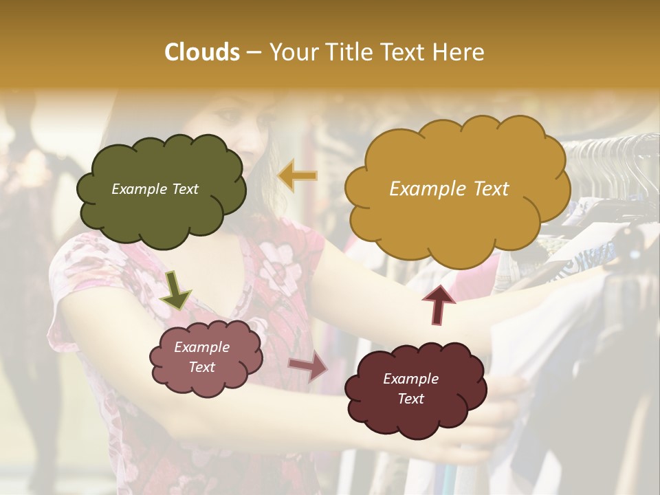 Customer Female Activity PowerPoint Template