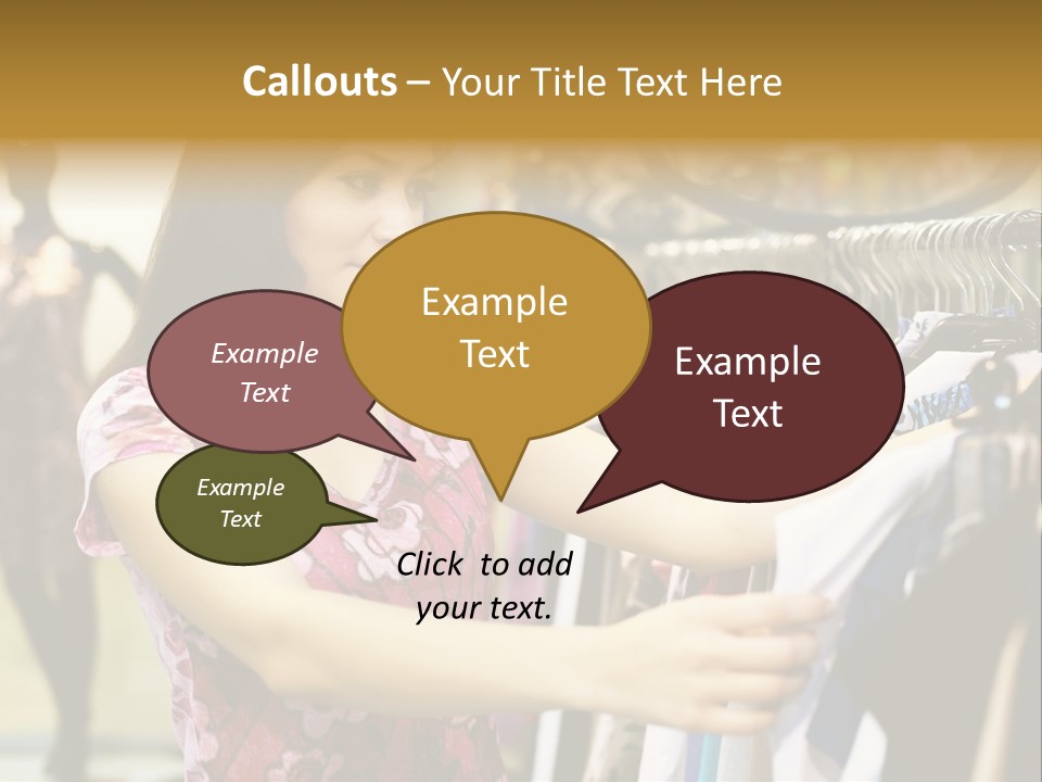 Customer Female Activity PowerPoint Template