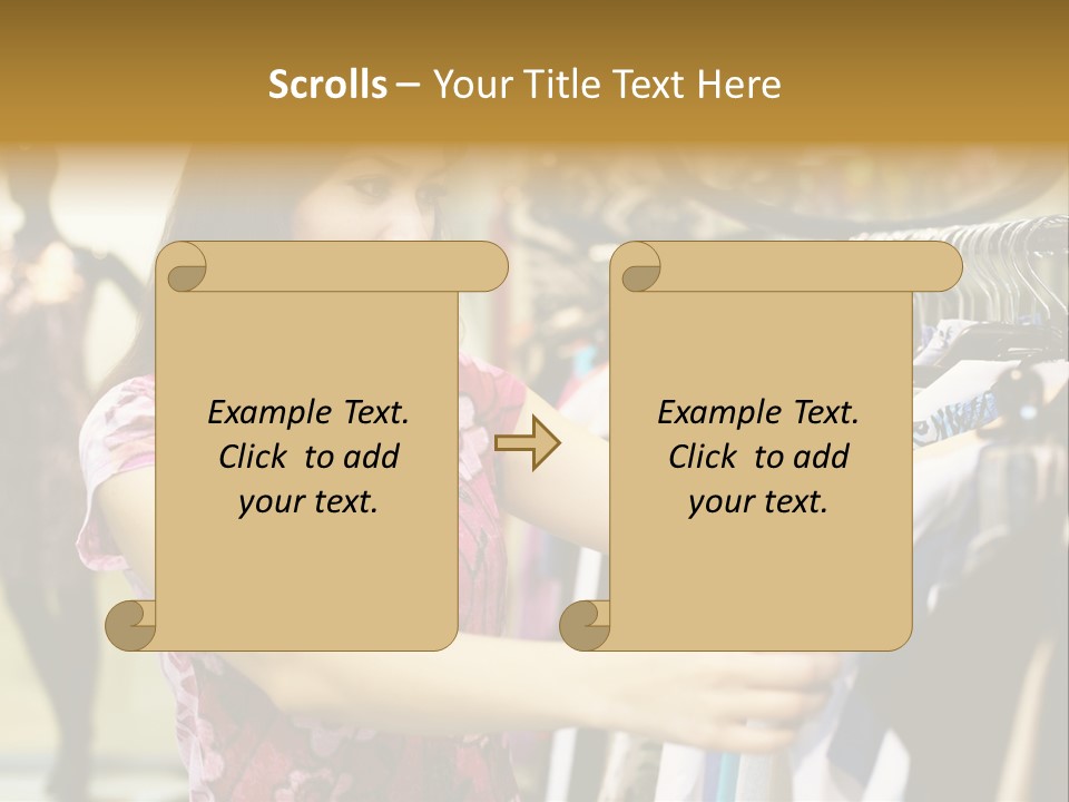 Customer Female Activity PowerPoint Template