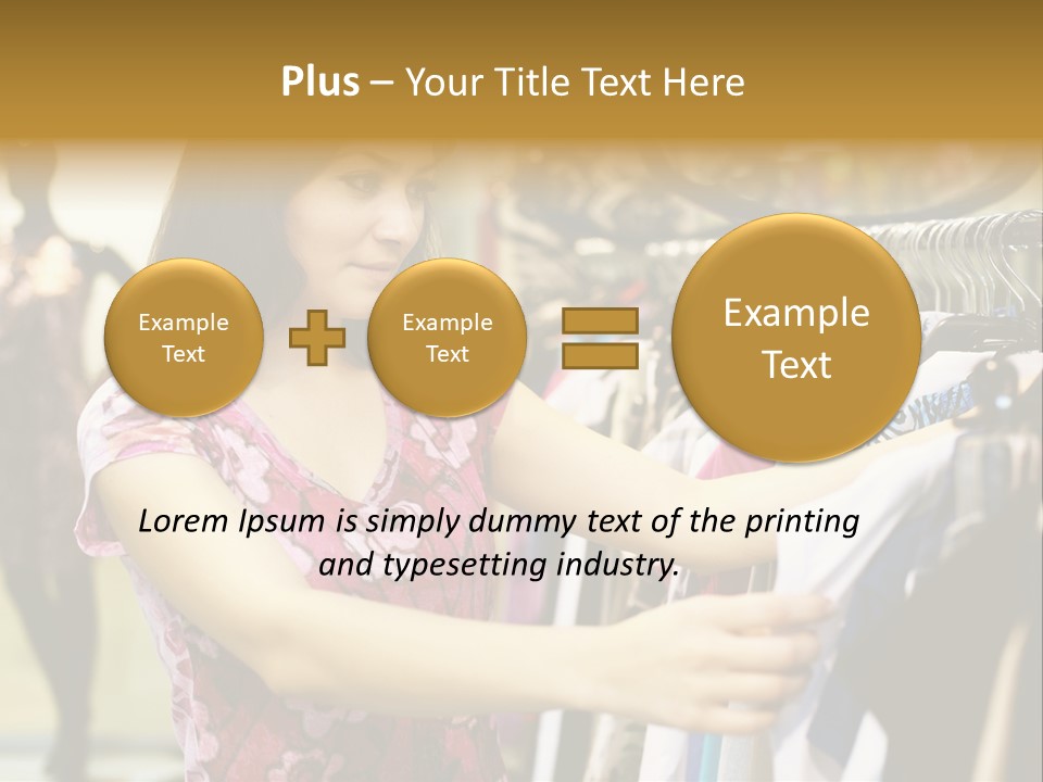 Customer Female Activity PowerPoint Template