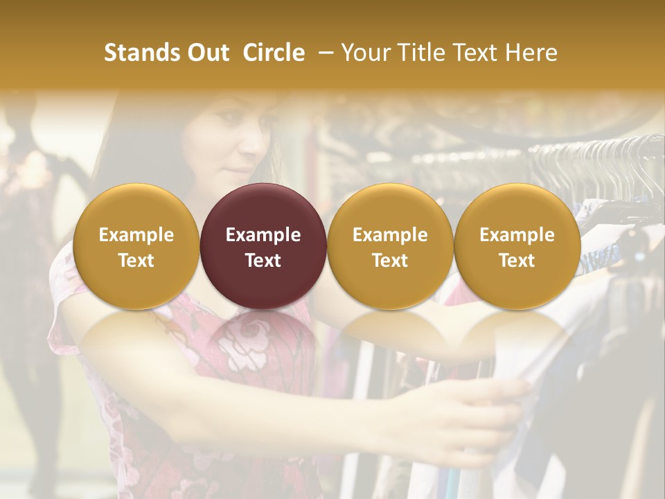 Customer Female Activity PowerPoint Template