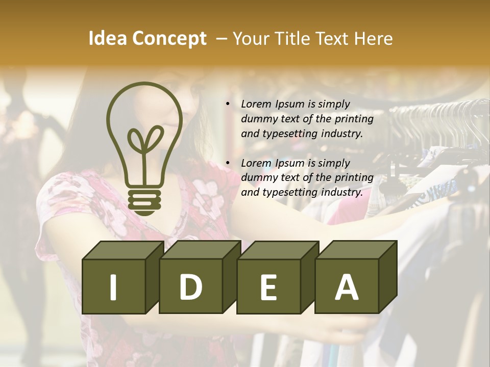 Customer Female Activity PowerPoint Template