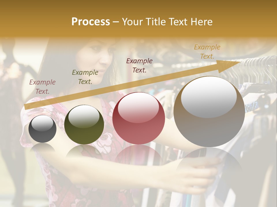 Customer Female Activity PowerPoint Template