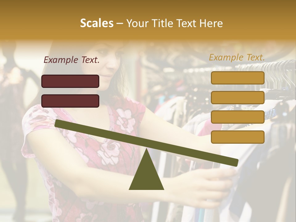 Customer Female Activity PowerPoint Template