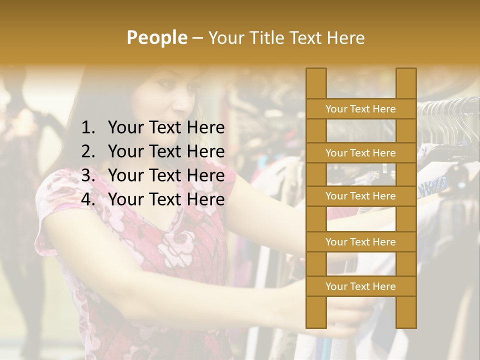 Customer Female Activity PowerPoint Template