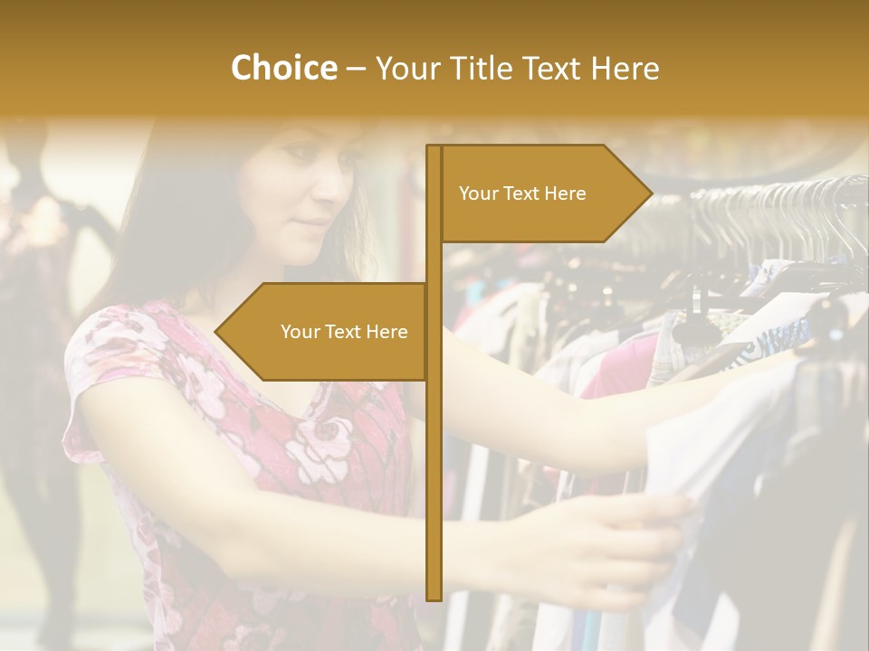 Customer Female Activity PowerPoint Template