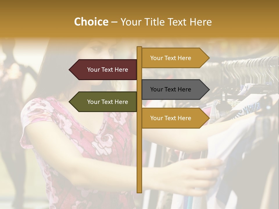Customer Female Activity PowerPoint Template