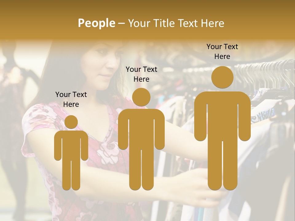 Customer Female Activity PowerPoint Template