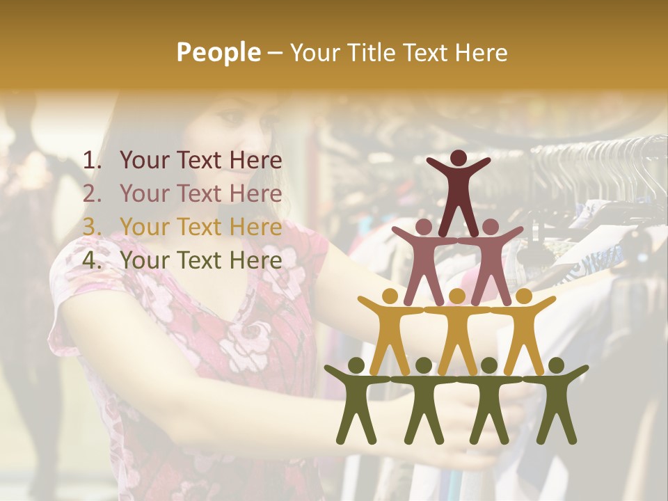 Customer Female Activity PowerPoint Template