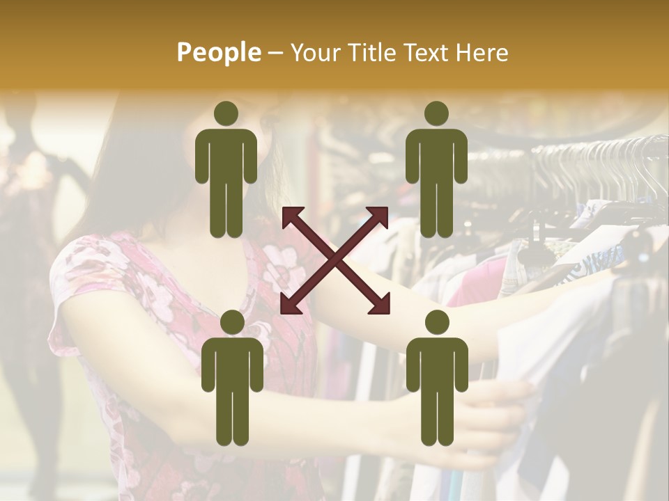 Customer Female Activity PowerPoint Template