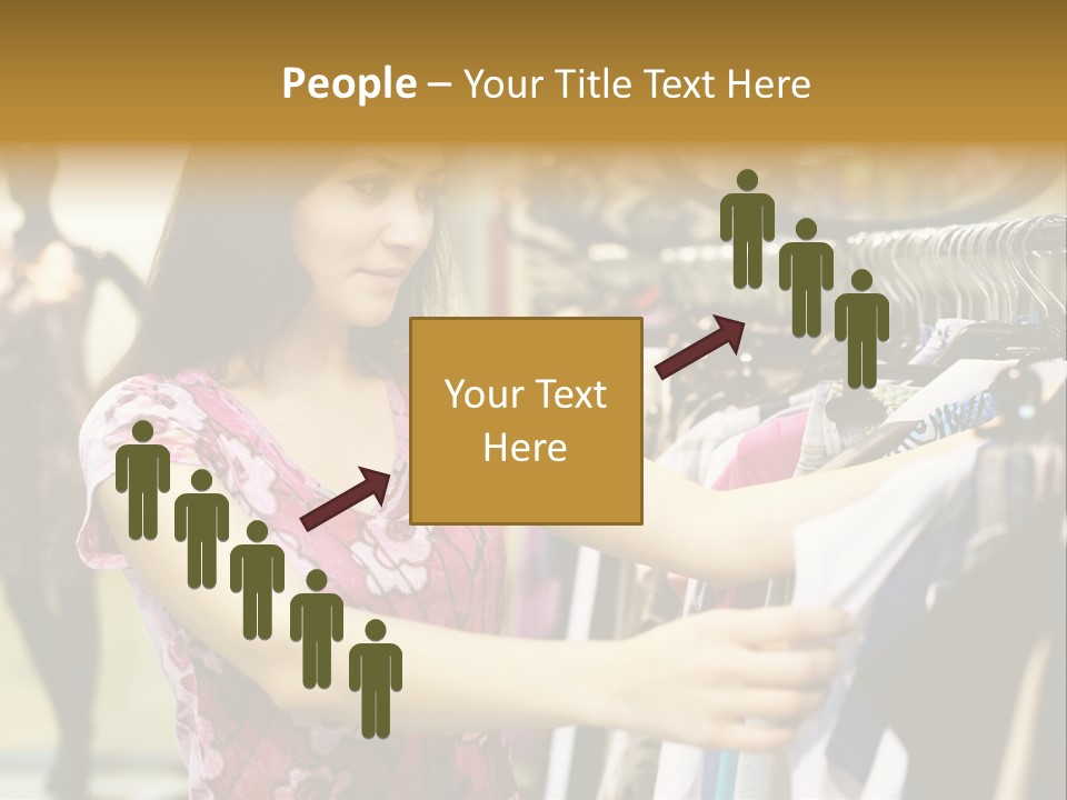 Customer Female Activity PowerPoint Template