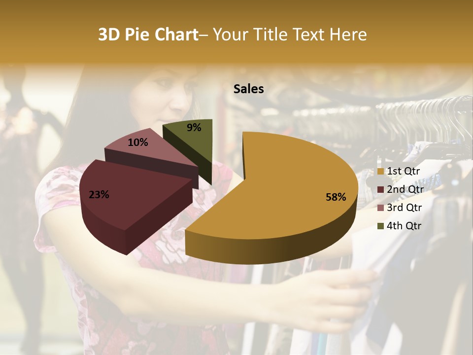 Customer Female Activity PowerPoint Template