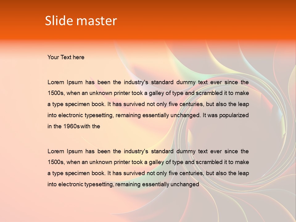 Sunbathing Seascape Ocean PowerPoint Template