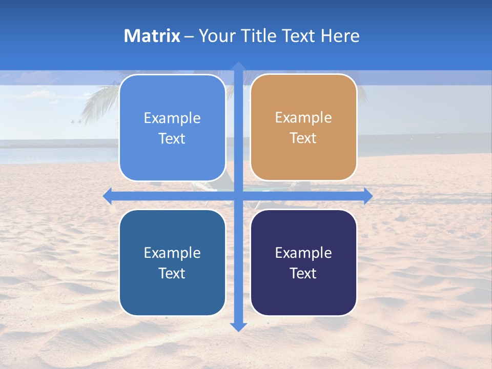 Sunbathing Seascape Ocean PowerPoint Template
