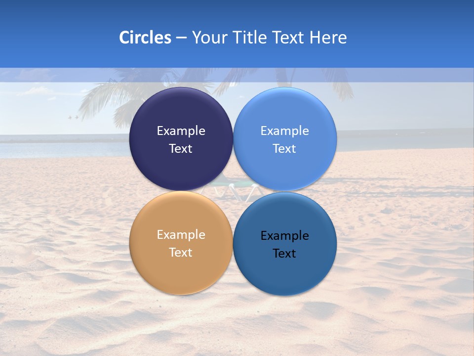 Sunbathing Seascape Ocean PowerPoint Template