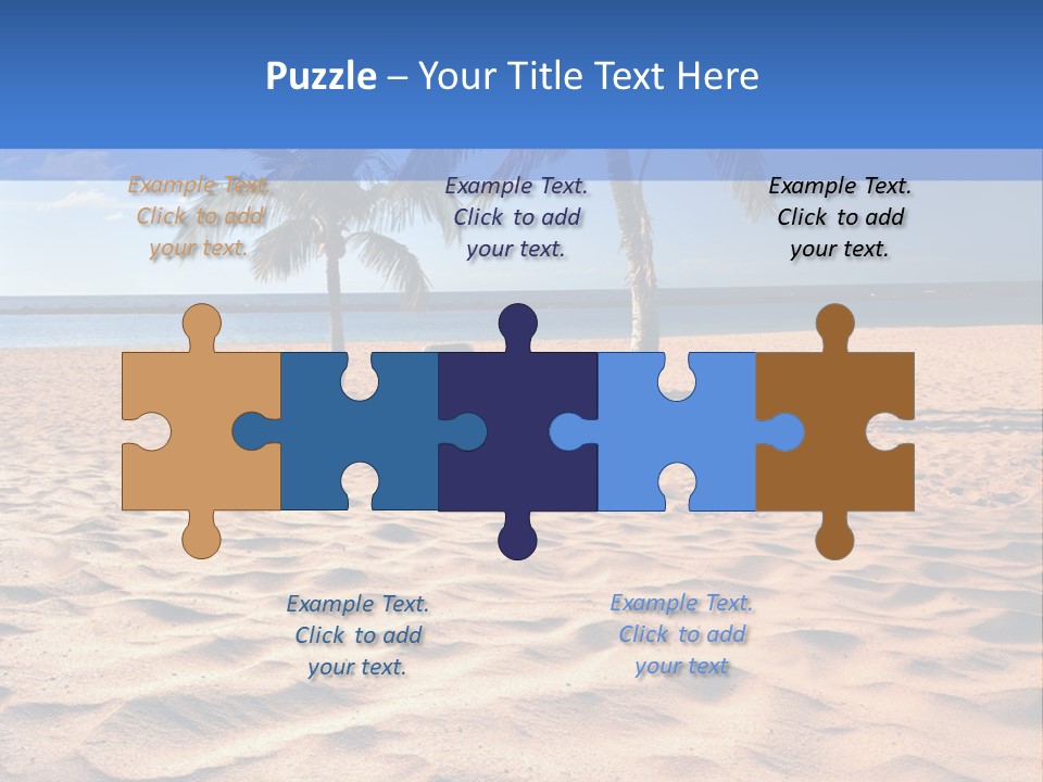 Sunbathing Seascape Ocean PowerPoint Template