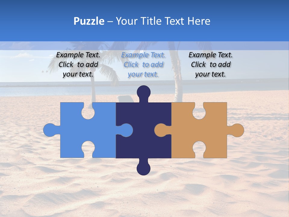 Sunbathing Seascape Ocean PowerPoint Template