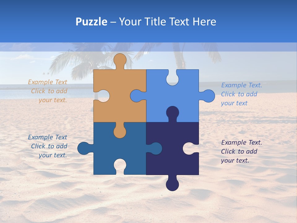 Sunbathing Seascape Ocean PowerPoint Template