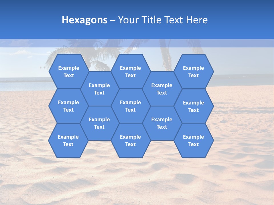 Sunbathing Seascape Ocean PowerPoint Template