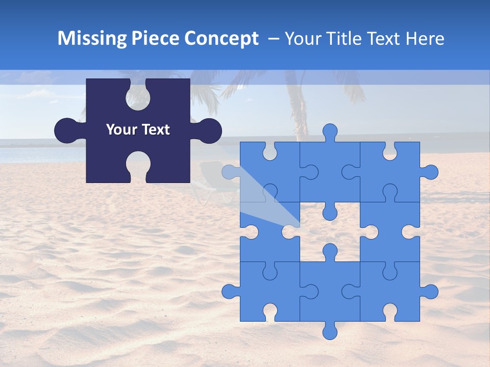 Sunbathing Seascape Ocean PowerPoint Template