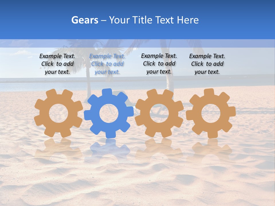 Sunbathing Seascape Ocean PowerPoint Template