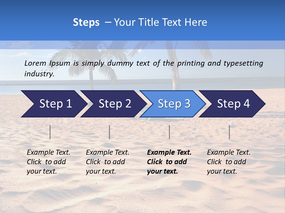 Sunbathing Seascape Ocean PowerPoint Template