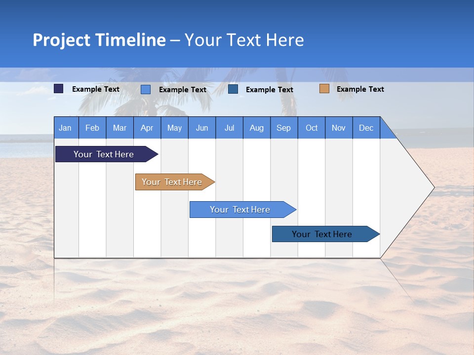 Sunbathing Seascape Ocean PowerPoint Template